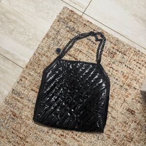 Stella McCartney
Black Patent Falabella Quilted Shoulder Bag